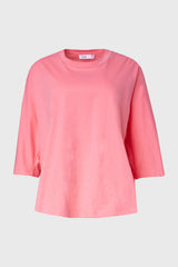 Pink Oversized Dolman 3/4 Sleeve T-Shirt