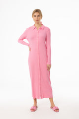 Pink Cardi Maxi Dress