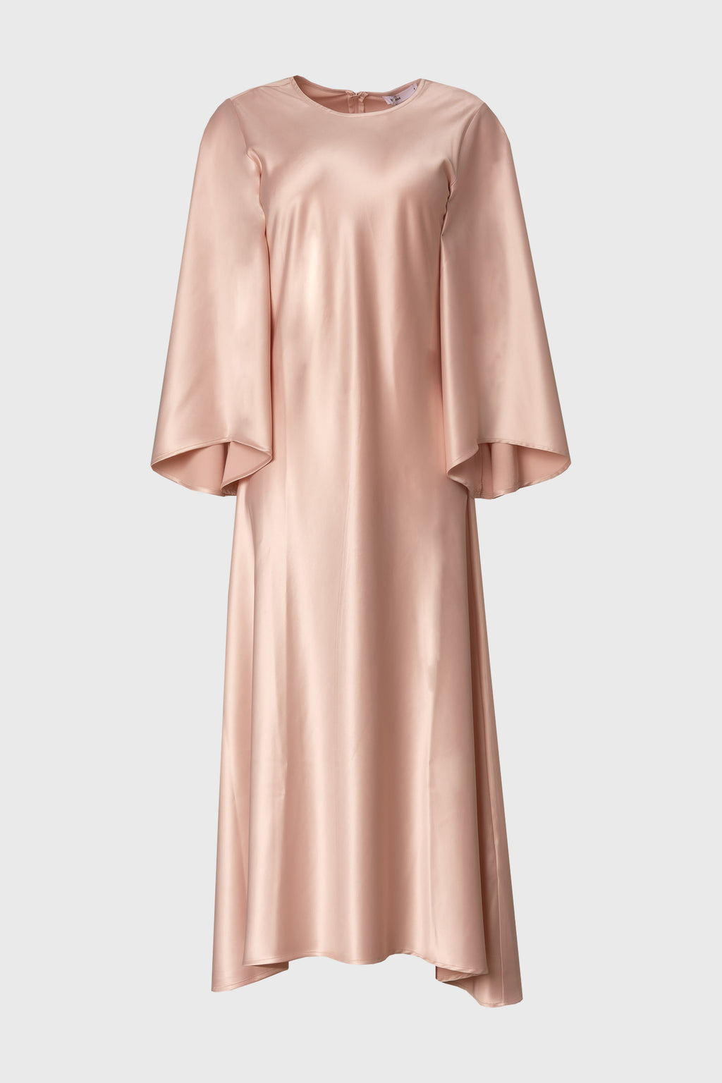 flare sleeve dress Pink Flare Sleeve Maxi Dress – BLANK