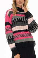 Pink Multi Knit Sweater