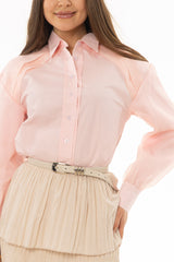 Pink Organza Cotton Blouse