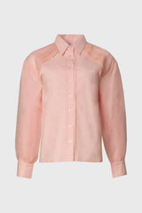 Pink Organza Cotton Blouse