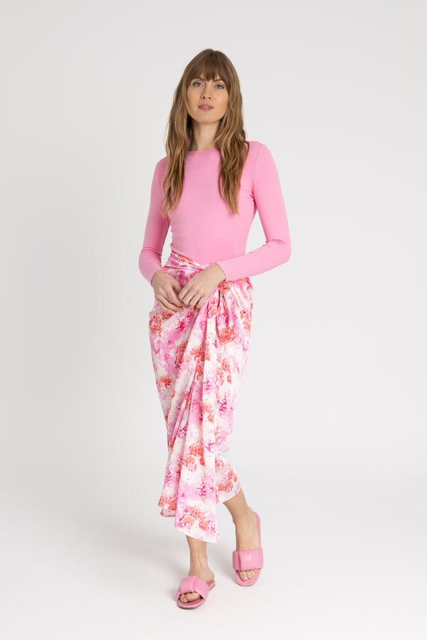 Pink Printed Sarong