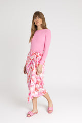 Pink Printed Sarong