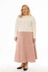 Pink Soft Feel A-Line Maxi Skirt