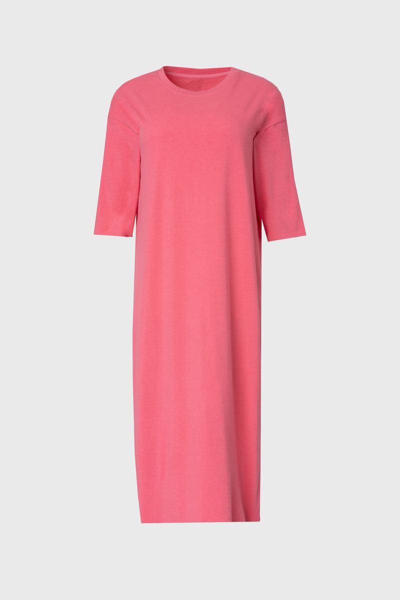 Pink Terry Midi Dress