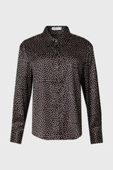 Black Polka Dot Printed Blouse