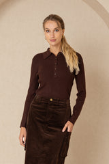 Brown Polo Tee