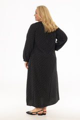 Purple Floral Peter Pan Collar Maxi Dress