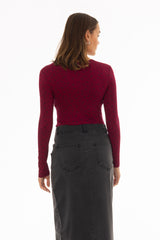 Raspberry Bloom Printed T-Shirt