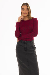 Raspberry Bloom Printed T-Shirt