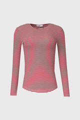 Red Striped Long Sleeve T-Shirt