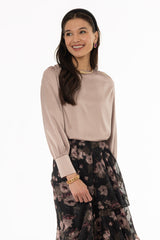 Rose Stretch Silk Feel Blouse