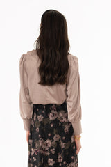 Rose Stretch Silk Feel Blouse