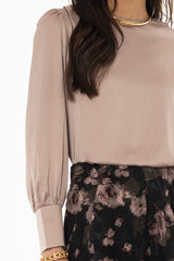 Rose Stretch Silk Feel Blouse