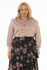 Rose Stretch Silk Feel Blouse