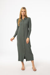 Sage Cardi Maxi Dress