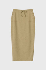 Sage Drawstring Skirt Legging