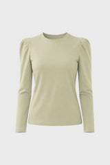 Sage Gathered Shoulder T-Shirt