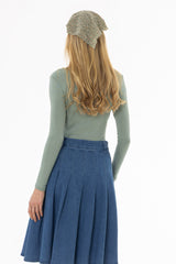 Sage Solid Long Sleeve T-Shirt