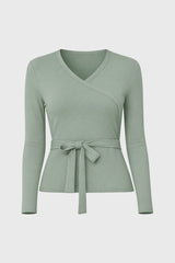 Sage Solid Wrap T-Shirt