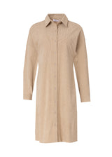 Sand Corduroy Shirt Dress