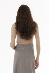 Sand Solid Wrap T-Shirt