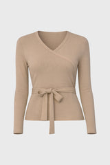 Sand Solid Wrap T-Shirt