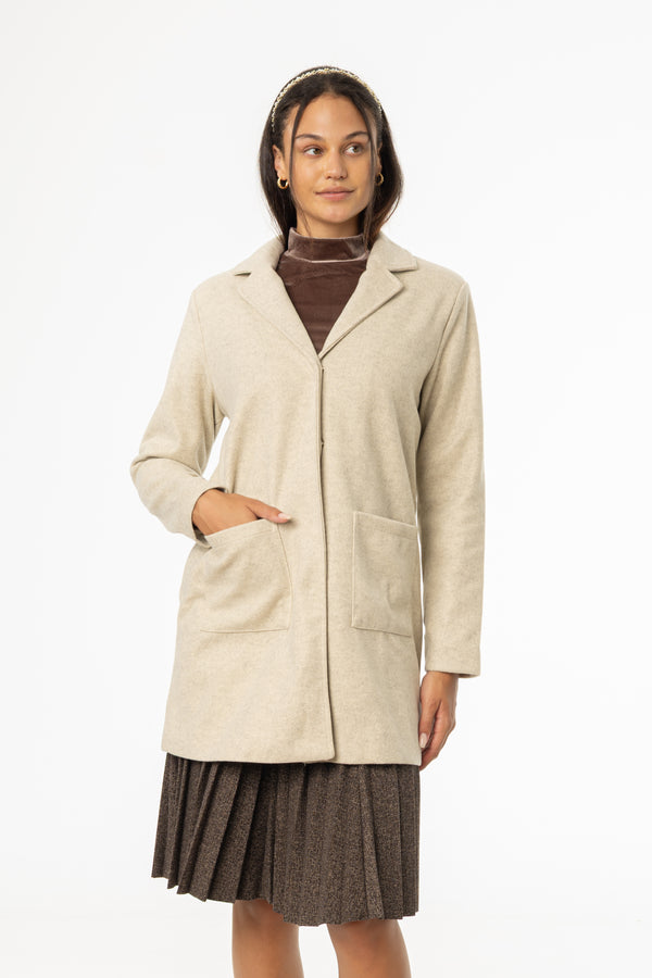 Sand Wool Coat