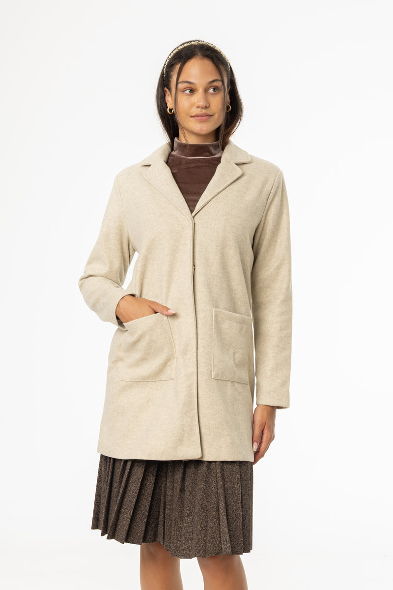 Sand Wool Coat