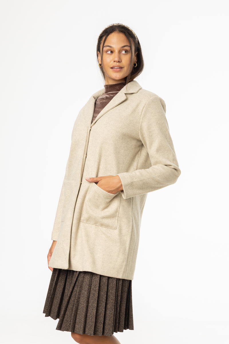 Sand Wool Coat