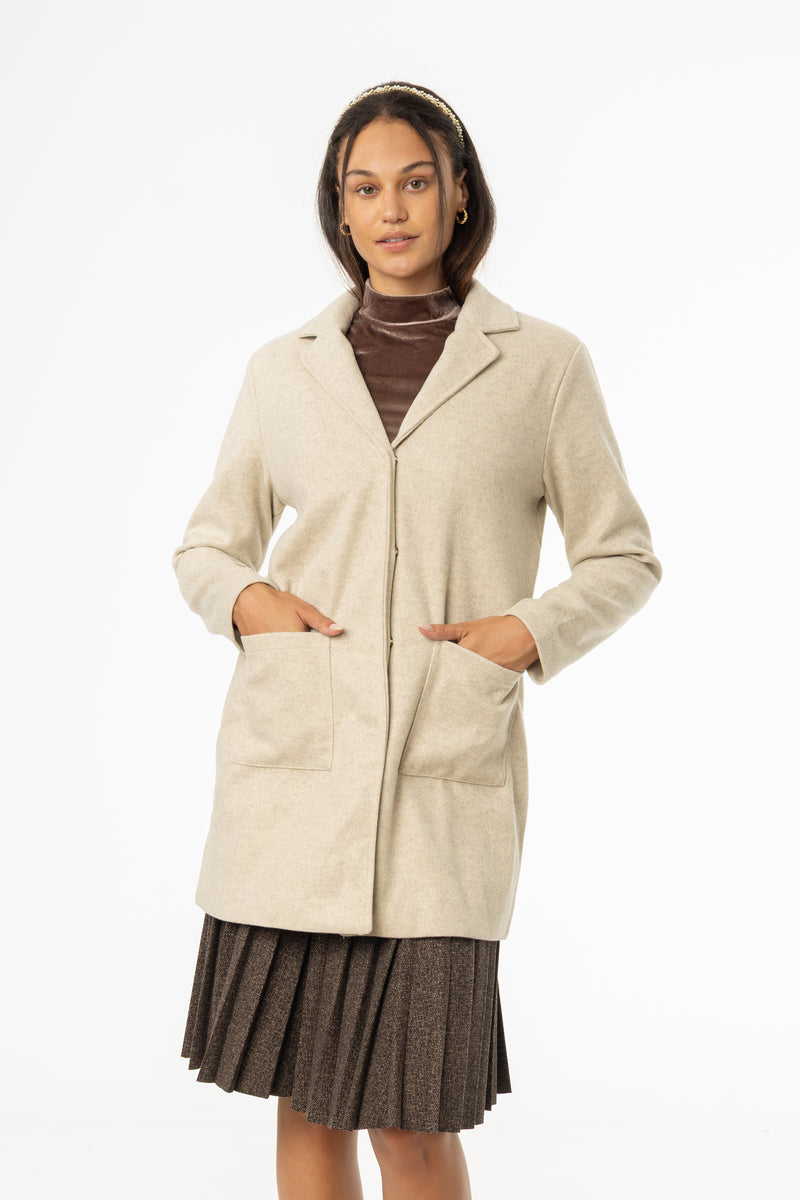Sand Wool Coat