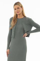 Seafoam Basic Cardigan
