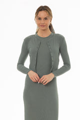 Seafoam Basic Cardigan