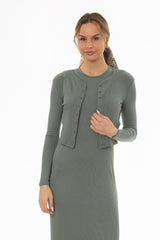 Seafoam Basic Cardigan