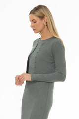 Seafoam Basic Cardigan