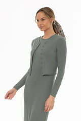 Seafoam Basic Cardigan