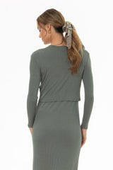 Seafoam Basic Cardigan