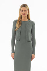 Seafoam Basic Cardigan