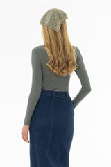 Seafoam Long Sleeve Ribbed T-Shirt