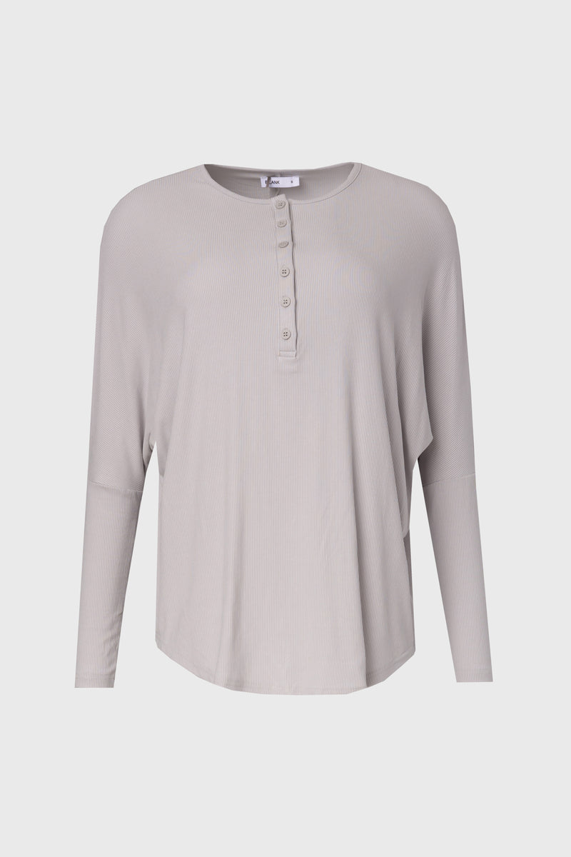 Slate Henley Dolman T-Shirt