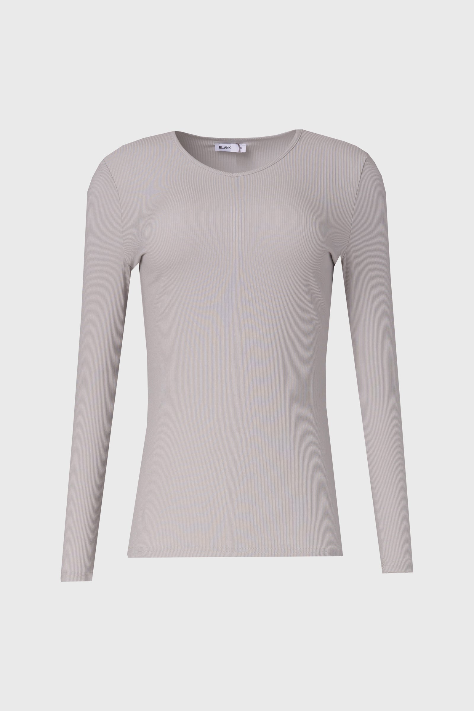 Cotton On ribbed scoop neck long sleeve T-shirt in gray Cotton On ribbed scoop neck long sleeve T-shirt in gray