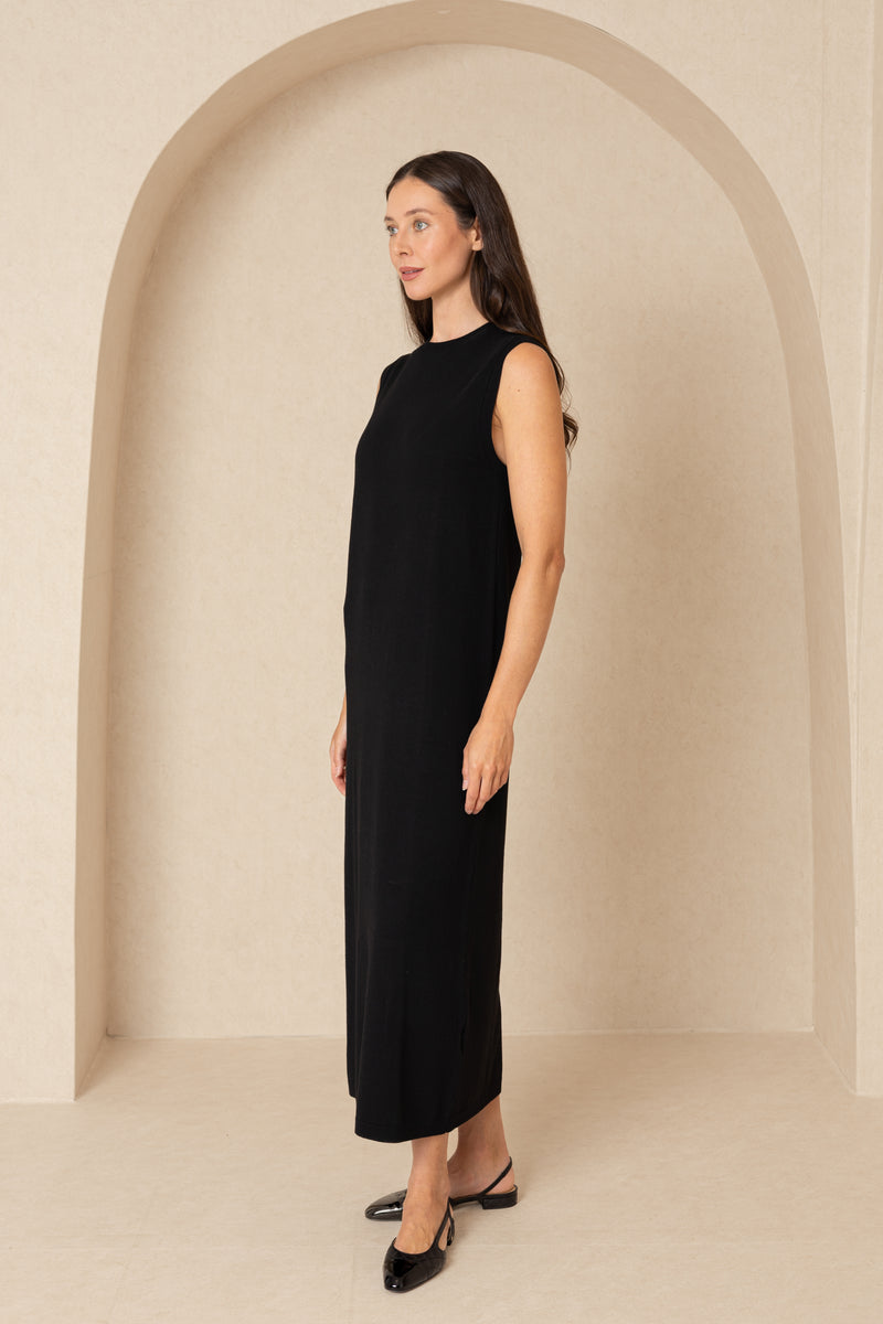 Black Knit Maxi Jumper