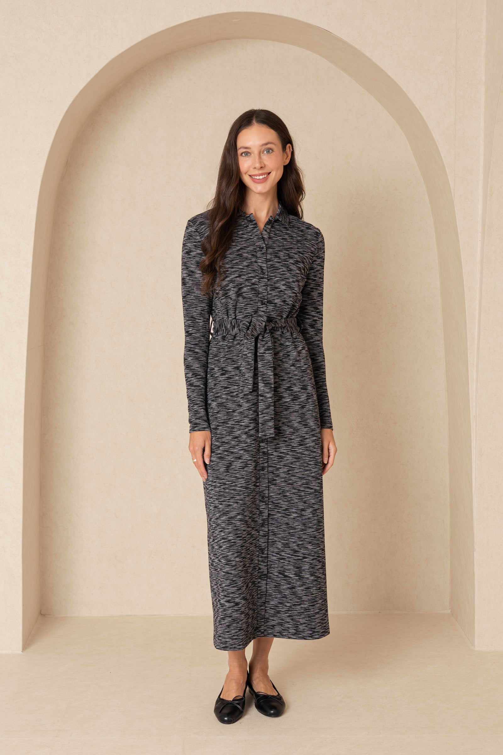 Black Striped Maxi Dress – BLANK