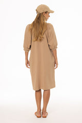 Tan French Terry Dress
