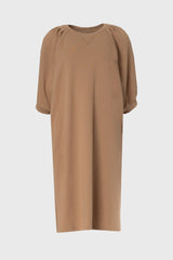 Tan French Terry Dress