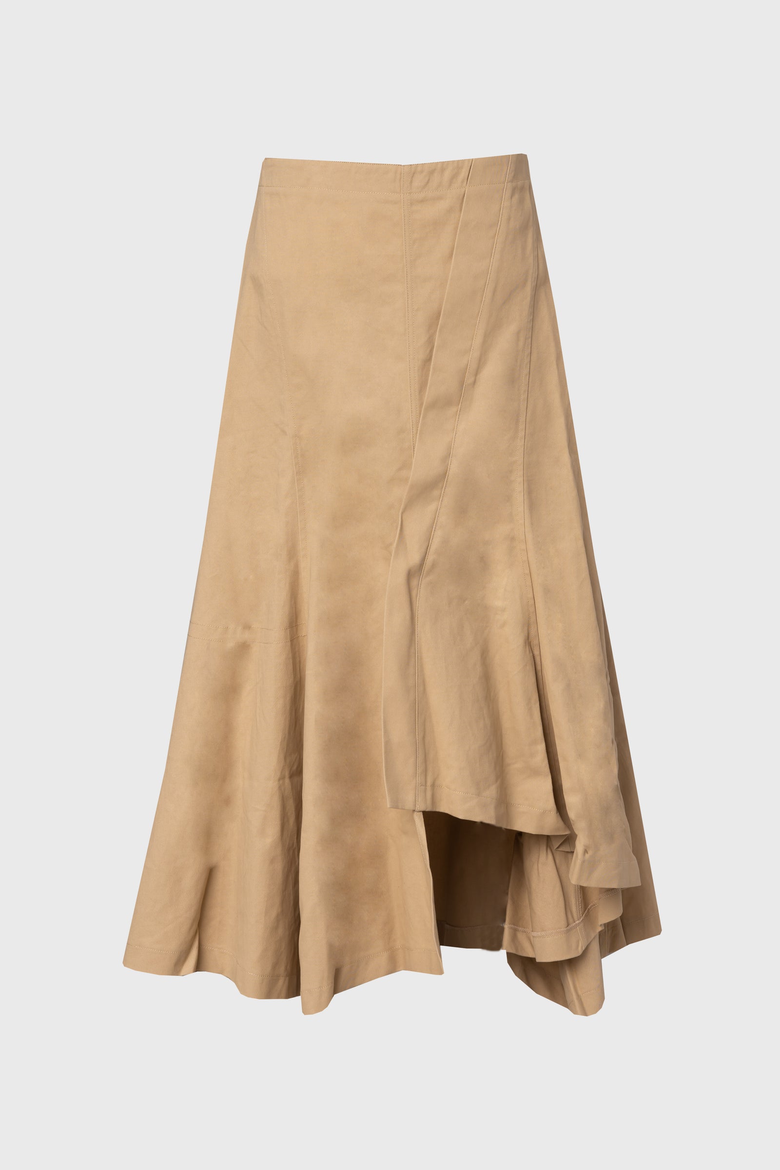 eaphi asymmetry drape skirt beige 美品 TanAsymmetricalHemSkirt_1600x.