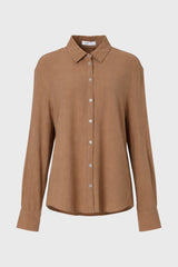 Tan Linen Feel Blouse