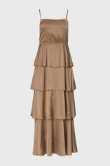 Champagne Layered Ruffle Jumper