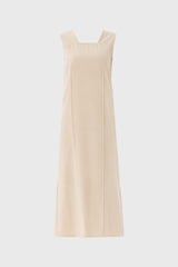 Tan Square Neck Maxi Jumper
